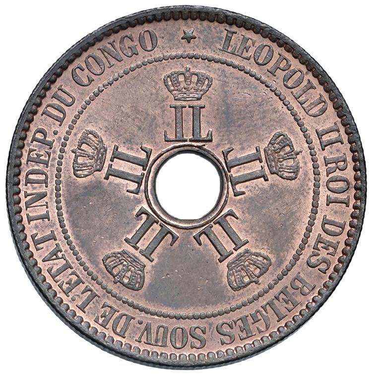 CONGO Leopoldo II (1865-1908) 10 ... 